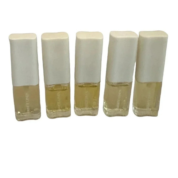 Estee Lauder White Linen Perfume Scent Five Mini Bottles Size .18 Fluid Ounces - Picture 1 of 8